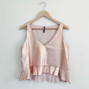 zara preplum top light pink ✨